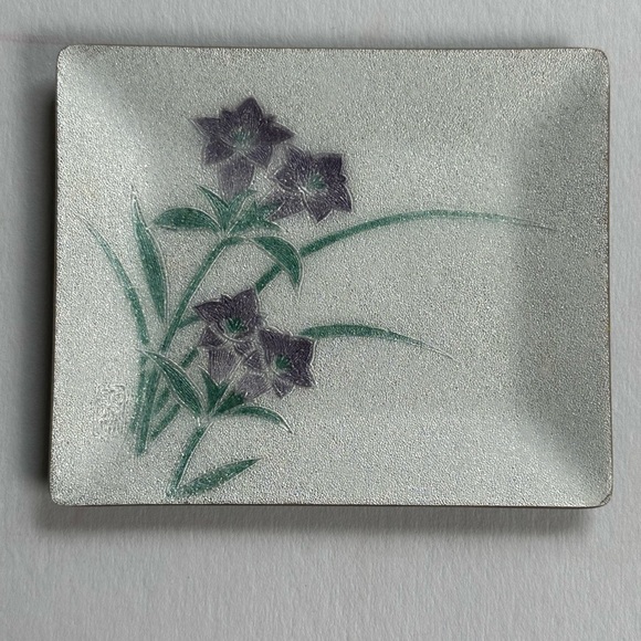 MCM Tutanka 5 pc cloisonné enamel trays • STUNNING • excellent condition • Japan - Picture 10 of 14